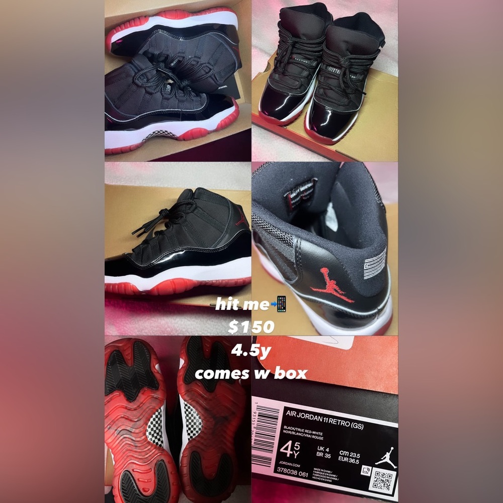 Jordan bred 11s worn twice still look great!